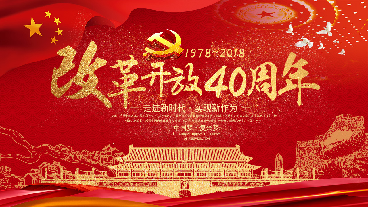 热烈庆祝改革开放40周年